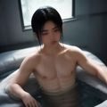 编辑方数据头像，男性，数据分析师，背景为电脑屏幕与数据图表，表情专注